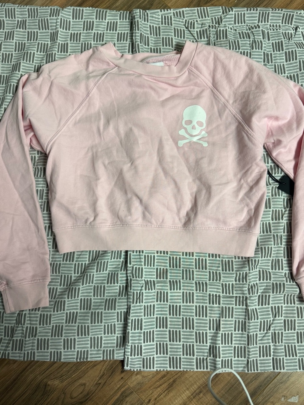 soulcycle Light Pink Terry Crewneck Sweatshirt